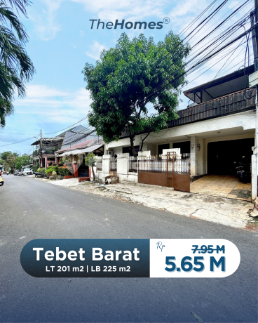 Rumah Lama Siap Huni, Akses Jalan Super Lebar di Tebet Barat
