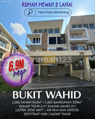 Luxury house for sale at an affordable price, 2-story with free view of Semarang city. Located in Bukit Wahid, Semarang.