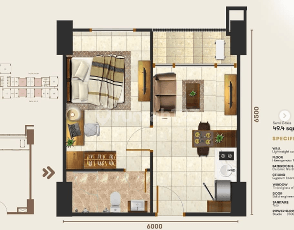 Sakura Garden City Cattleya Tower 1 Bedroom Brandnew