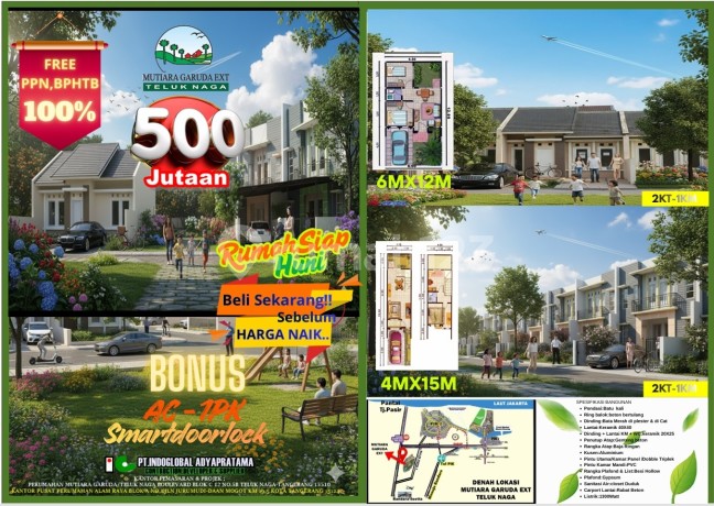 Rumah Baru 2026 Siap Huni Jual Murah Mutiara Garuda Teluk Naga