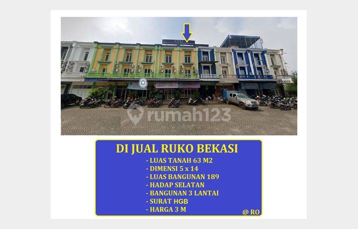 di jual Ruko murah 3 lantai suncity square Bekasi Selatan jawa barat