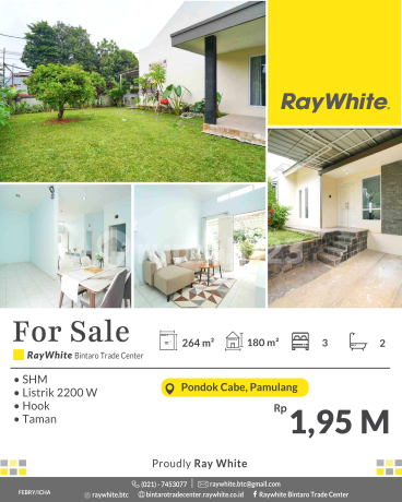 Rumah Murah Posisi Hook di Villa Inti Persada Regency Pamulang