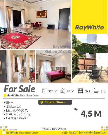 Rumah Siap Huni Posisi Hook di Villa Cendana Ciputat