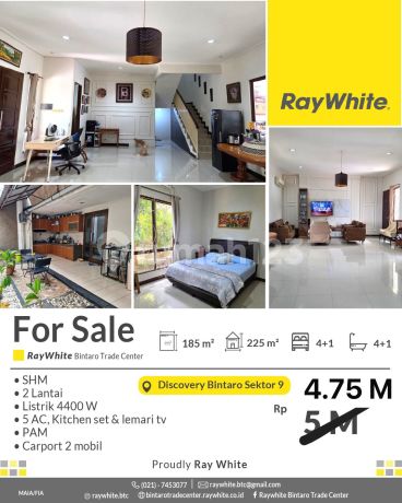 Open Nego Rumah 2 Lantai Terenovasi Discovery Conserva Bintaro 9