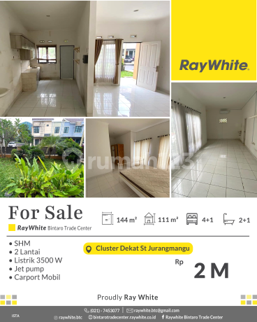 Rumah 2 Lantai di Griya Bintaro Dekat Kampus UPJ dan Tol 