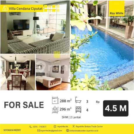 Rumah Modern ada Pool di Villa Cendana Rempoa