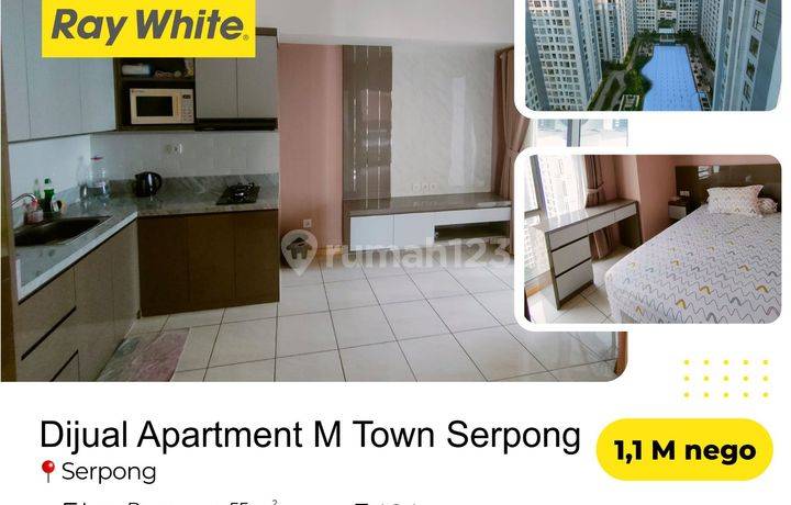 Dijual apartemen m town gading serpong lantai 26