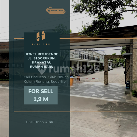 Jewel Residence. Jl. Sidorukun, Krakatau. Rumah Baru, Siap Huni