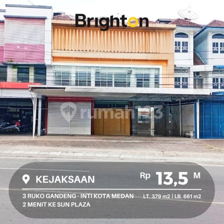 3 Ruko Gandeng, Jl. Kejaksaan, 2 Menit Ke Sun Plaza 3 Ruko Gandeng, Jl. Kejaksaan, 2 Menit Ke Sun Plaza
