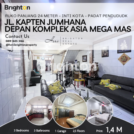 Ruko Bagus Jl. Kapten Jumhana. Bagian Depan Komplek Asia Mega Mas