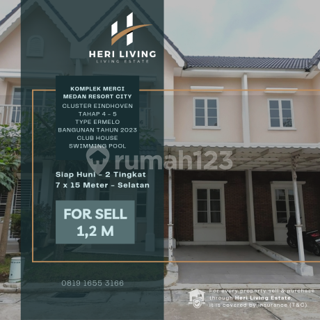 Komplek Merci, Medan Resort City. Cluster Eindhoven. Lebar 7 M