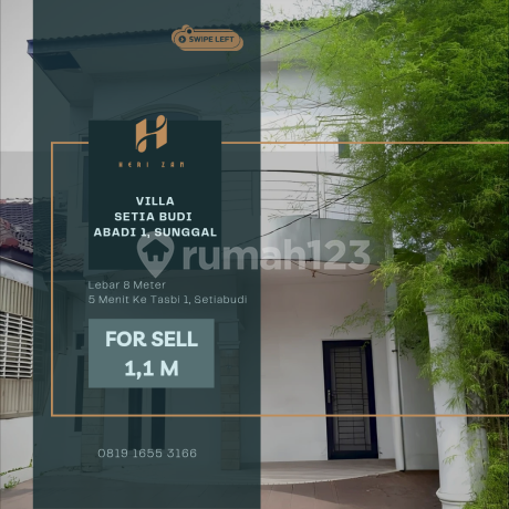 Komplek Setia Budi Abadi 1. Jl. Abadi, Sunggal. Lebar 8. Hook