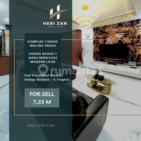 Taman Malibu Indah. Full Furnished. Baru Renovasi. Modern Look