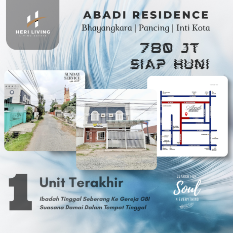Abadi Residence. Bhayangkara, Pancing. Seberang Gereja Gbi