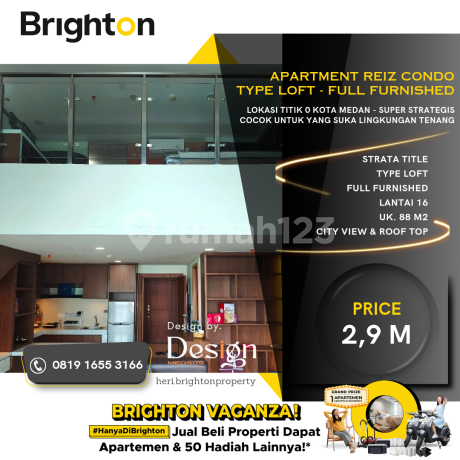 Apartment Reiz Condo. Type Loft. 84 M2. Full Furnished. City View Apartment Reiz Condo. Type Loft. 84 M2. Full Furnished. City View