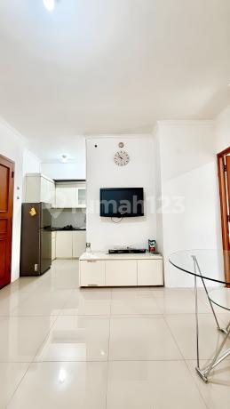 Quick Sale: Gading Mediterania Apartment, 42M2 - 2 Bedrooms Combined into 1 Large Room, Fully Furnished!