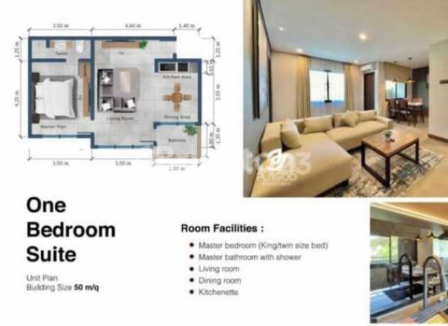 Apartemen 1 Br Full Furnish Lokasi Strategis Mumbul Nusa Dua