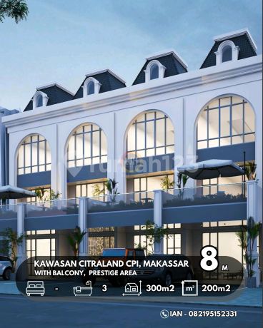 3-Story Shophouse in Citraland City Losari CPI. Size 5x40. Prestige Area. Limited Units. 3-Story Shophouse in Citraland City Losari CPI. Size 5x40. Prestige Area. Limited Units.