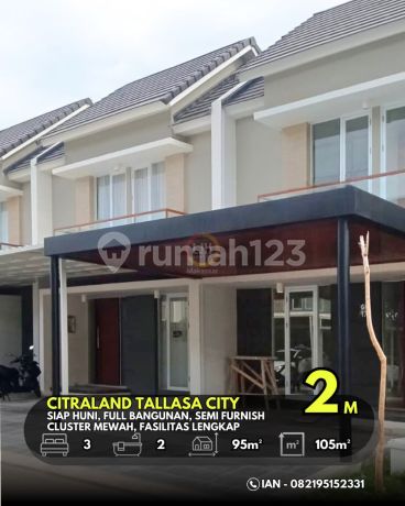 Rumah Siap Huni Citraland. Semi Furnished. 3 Kamar. Ukuran 7x15.