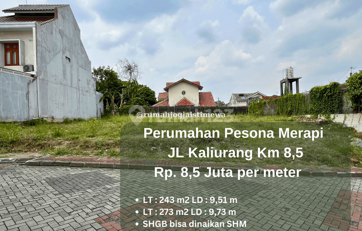 Tanah Dalam Perumahan Merapi View Jalan Kaliurang Km 9 Dekat Ugm