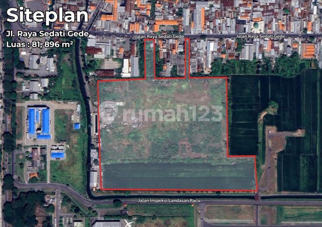 Tanah Siap Bangun Raya Sedati Agung Sidoarjo Dekat Bandara Juanda