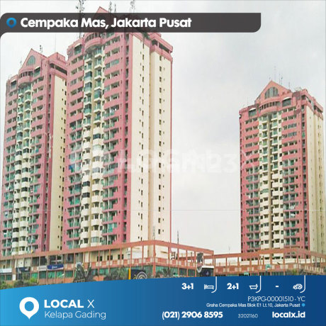 Graha Cempaka Mas Apartment Block E1 10th Floor, Central Jakarta