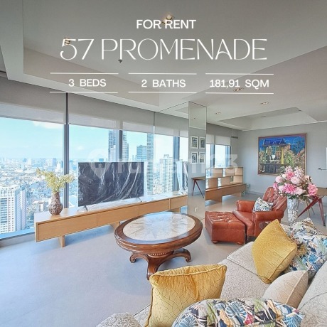 Rent 57 Promenade 3 BR 182 Sqm, Luxury, Excellent, Furnished, Thamrin