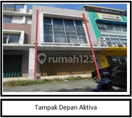 ..... Harga Termurah .... Dijual Ruko Siap Huni 3 Lantai Via Lelang Negara Secara Cash di Komplek Ruko Mutiara Bekasi Center Blok A No.18, Kayuringin Jaya, Bekasi
