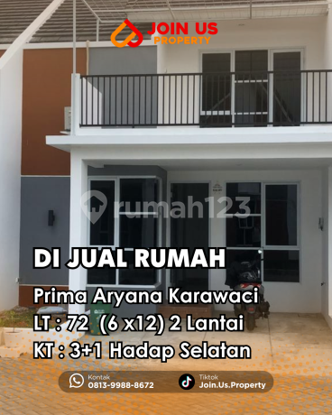 Di Jual !!! Cluster Prima Aryana Karawaci Kt : 3+1 Hadap Selatan Di Jual !!! Cluster Prima Aryana Karawaci Kt : 3+1 Hadap Selatan