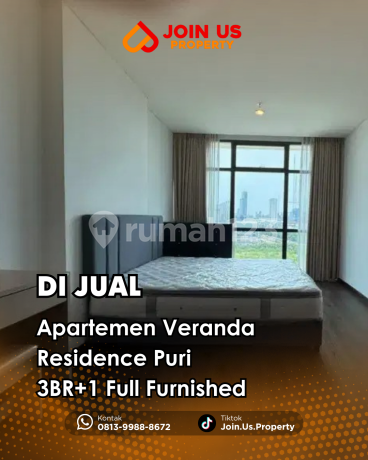 Dijual Apartemen Veranda Residence Puri 3BR+1 Full Furnished Siap Tinggal Nego Dijual Apartemen Veranda Residence Puri 3BR+1 Full Furnished Siap Tinggal Nego