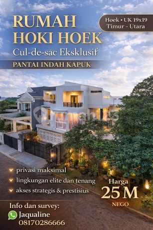 Lucky House Huk Kuldesak 19X19 Cluster PIK, North Jakarta