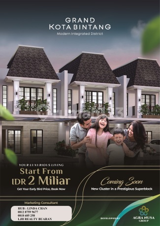 New Cluster Roma Grand Kota Bintang Bekasi Premier