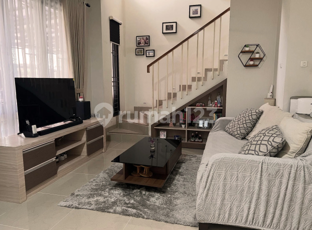 RUMAH MINIMALIS MODERN, 2 LANTAI, HARVEST RESIDENCE NUSALOKA BSD, FURNISHED CANTIK