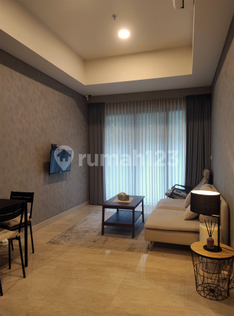 Apartemen Cantik 1 BR Plus, Arumaya Residence, Lebak Bulus, Cilandak, Jakarta Selatan, Lantai Rendah, View Taman, Dekat MRT Fatmawati dan Lebak Bulus