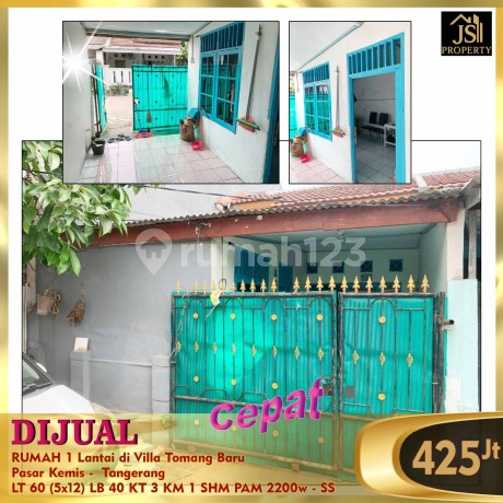 Rumah Villa Tomang Baru - Tangerang. Termurah. Shm . Siap Huni