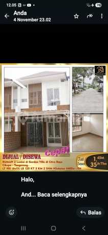 Citra Raya House - Garden Ville. Ready to Occupy. South Facing.