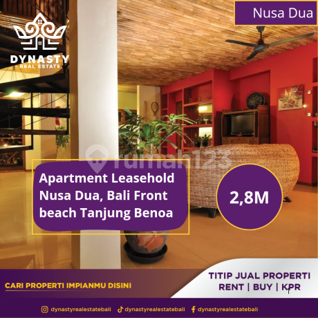 Apartment Leasehold - Nusa Dua, Bali Front Beach Tanjung Benoa Apartment Leasehold - Nusa Dua, Bali Front Beach Tanjung Benoa