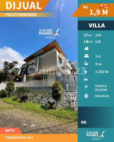 Villa Panderman Hill View Pergunungan & Kota Wisata Batu _720 Villa Panderman Hill View Pergunungan & Kota Wisata Batu _720