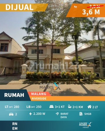 Rumah Klasik di Boulevard�Utama Perumahan Riverside Malang Rumah Klasik di Boulevard�Utama Perumahan Riverside Malang