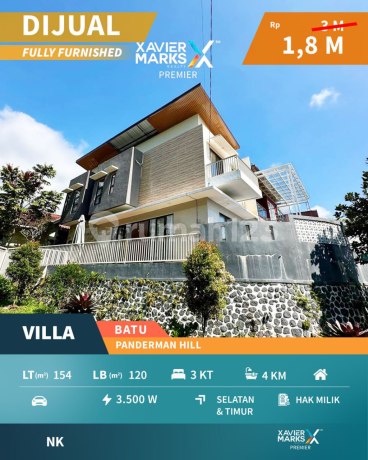 Villa Panderman Hill View Pergunungan & Kota Wisata Batu _742 Villa Panderman Hill View Pergunungan & Kota Wisata Batu _742