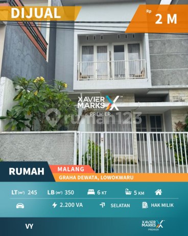 Rumah Aesthetic Di Graha Dewata Lowokwaru Kota Malang