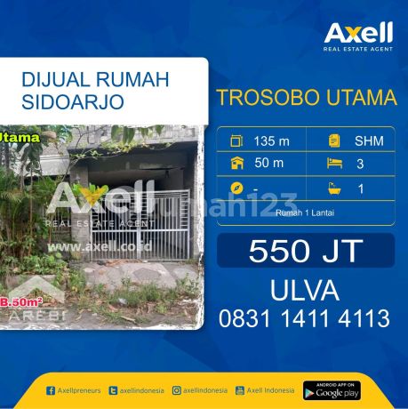 Rumah Trosobo Utama Dijual 