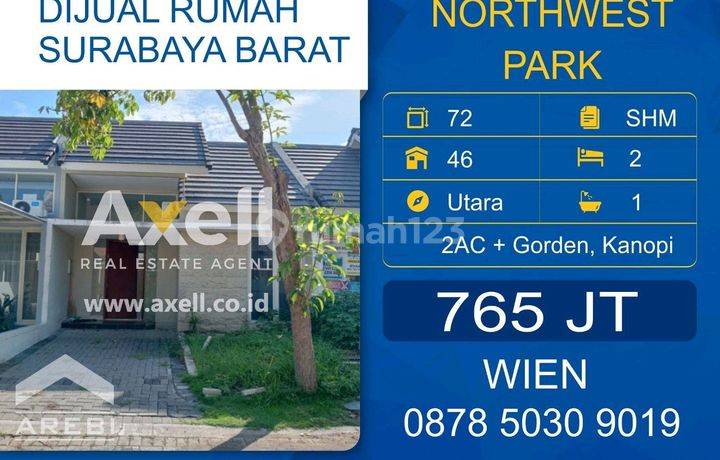 Rumah North West Park Citraland Dijual 