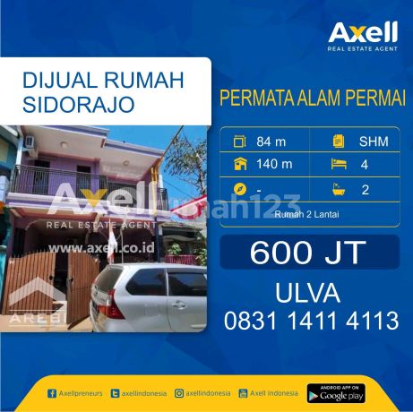 Rumah Permata Alam Permai Sidoarjo Dijual 