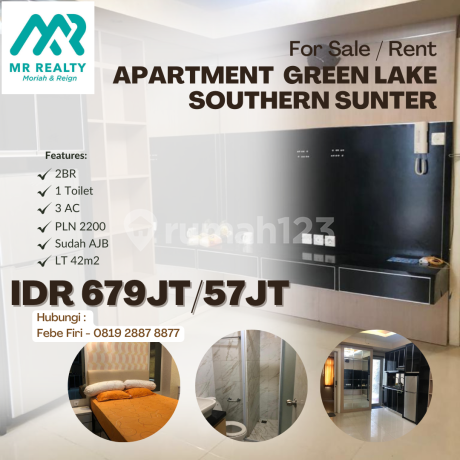 Di jual/sewa Apartment Green Lake Southern Sunter lantai tinggi Di jual/sewa Apartment Green Lake Southern Sunter lantai tinggi