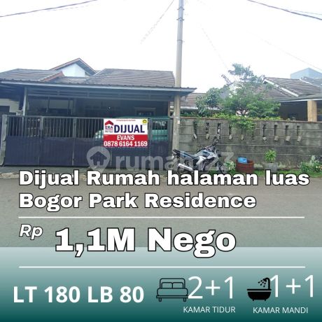 Dijual Rumah Bogor Park Residence Tanah Samping Cocok Buat Berkebun