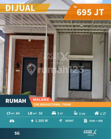 Dijual Rumah Modern Nyaman di Bridgetown Tidar Malang