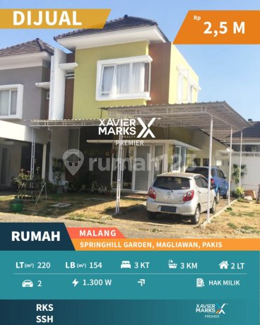 Dijual Rumah One Gate System di Springhill Garden Pakis Malang