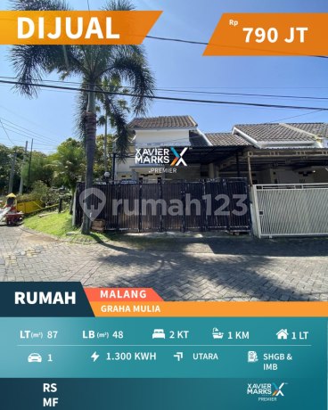 Dijual Rumah Selangkah ke Suhat di Graha Mulia Lowokwaru Malang