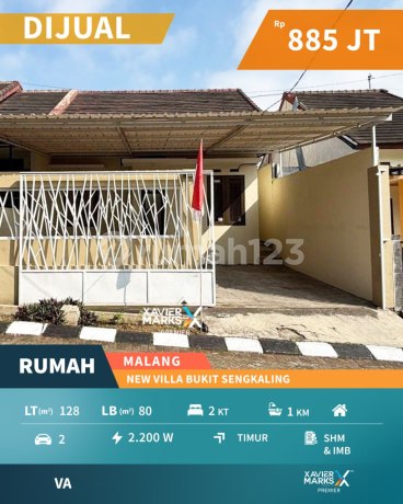 Rumah Siap Huni di Villa Bukit Sengkaling Malang